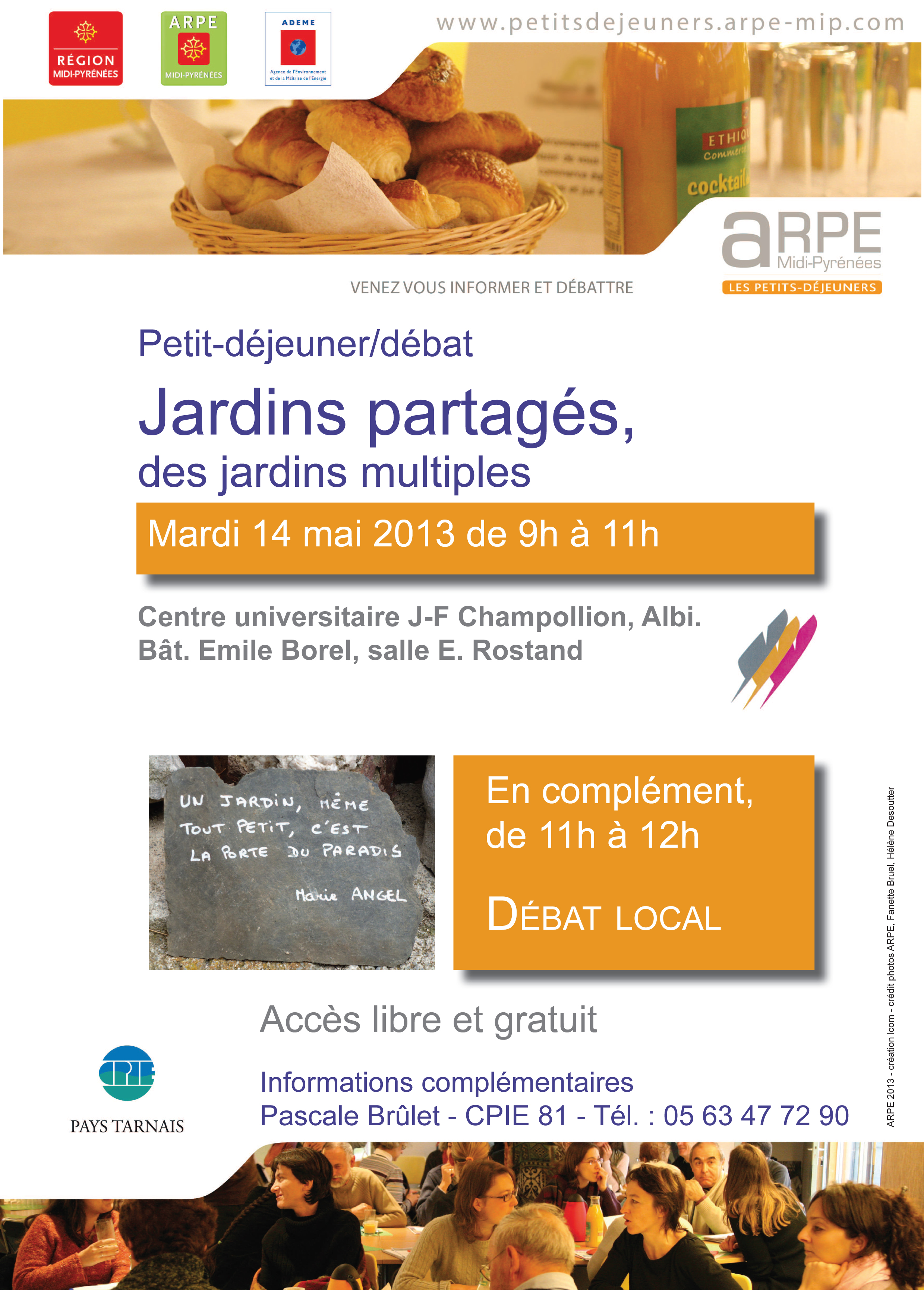 Affiche Petit Déjeuner/débat Affiche Petit Déjeuner/débat