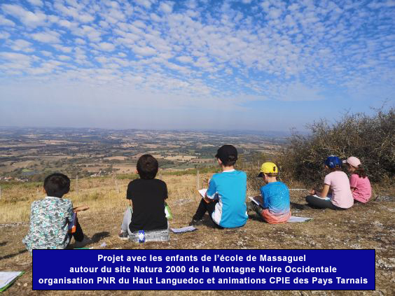 Exposition des enfants de l’école de Massaguel dans le cadre de l’animation Natura 2000 de la Montagne Noire occidentale