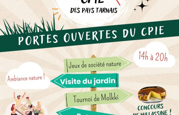 Journée Portes Ouvertes au CPIE des Pays Tarnais le Samedi 11 octobre à Réalmont