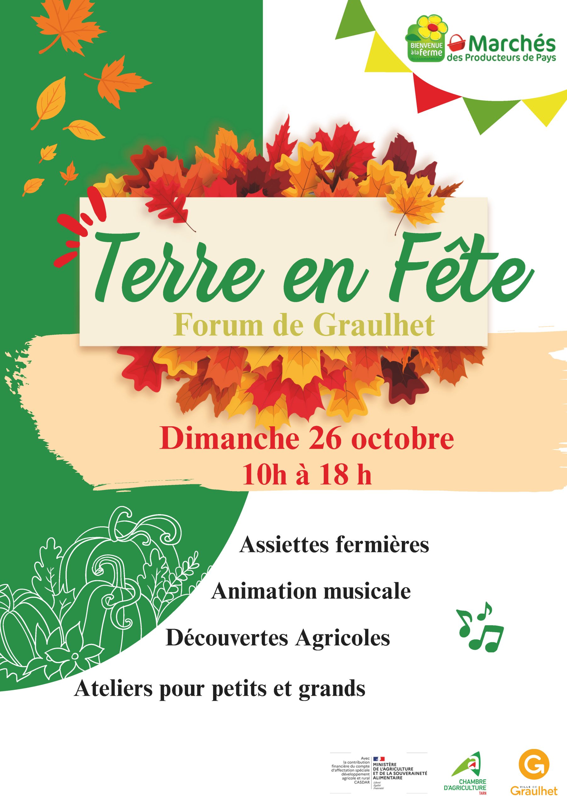 [ateliers & animations] TERRE EN FÊTE au Forum de Graulhet Dimanche 26 octobre 2025