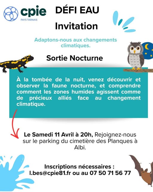 [Défi Eau] Balade Nocturne – Albi 11-04-2026