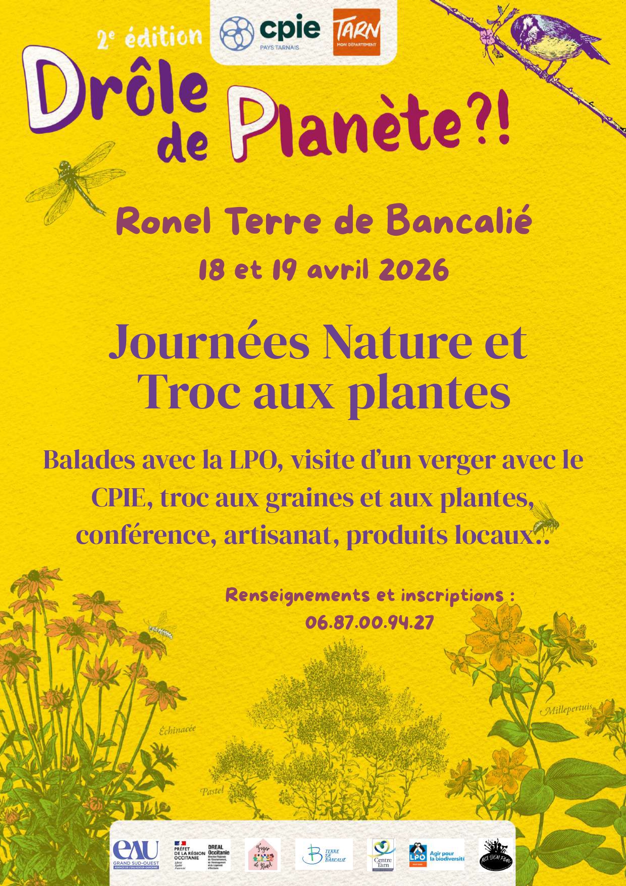 [Visite commentée] d’un verger et atelier purins végétaux – Ronel Samedi 18 avril 2026 à 14h30