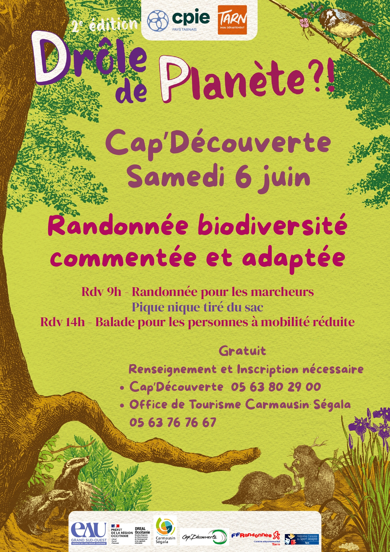 [Randonnée biodiversité] commentée et adaptée – Gratuite Cap&rsquo;Biodiversité, sur les chemins en terre minièreSamedi 6 juin 2026 à 9h ou 14h